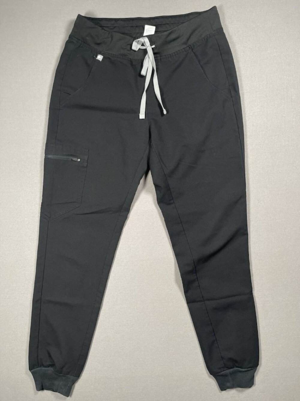 Figs Zamora Classic Fit Stretch Black  Jogger Scrub Pants - Women Size XS X 28